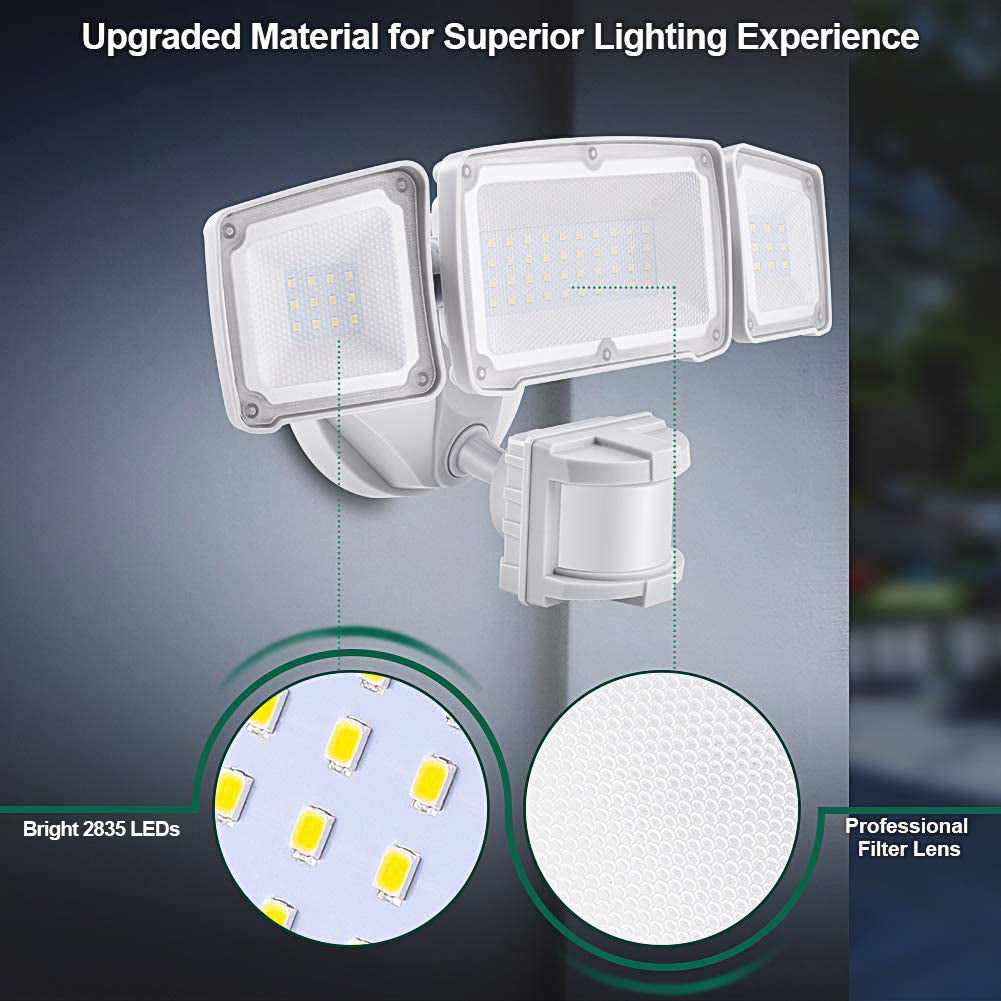 ソーラー セキュリティ ライト、屋外用 LED モーション センサー ライト、広角照明付き、パティオ、デッキ、庭、ガーデン、車道などに最適。