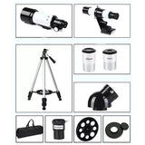 SKONYON 望遠鏡 子供 初心者 大人用 70mm 天文学屈折望遠鏡 調節可能な三脚付き - 子供へのプレゼントに最適な望遠鏡