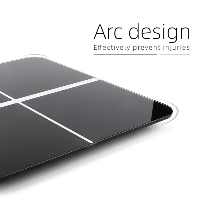 SKONYON 高精度体重計 バックライト付きディスプレイ、ステップオンテクノロジー、400 ポンドの容量と正確な体重測定、ブラック