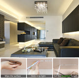 LED ライトストリップ 32.8 フィート 5050 300 LED 44 キー IR リモートコントロール 防水 色が変わる LED ライトストリップ LED ライトストリップ 家庭用