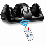 SKONYON フットマッサージャー 足用マッサージ機 慢性神経痛治療 スパギフト 脚ふくらはぎ足首用ディープニーディングローリングマッサージ 電動指圧フットマッサージャー リモコン付き ブラック