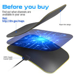 SKONYON TVアンテナ 増幅型デジタルHDTVアンテナ 無料の4K 1080P HD VHF UHFローカルチャンネル付き