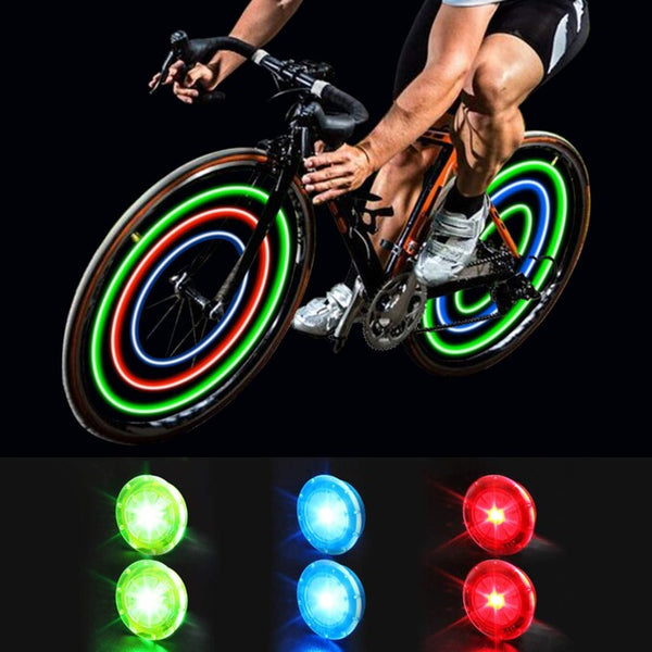 8-Piece Bike Spoke Reflectors - Waterproof Cycling Safety Lights For Night Riding