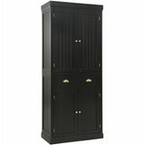 Cupboard Freestanding Kitchen Cabinet with Adjustable Shelves-Dark Brown