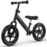 Lightweight Toddler Balance Bike No Pedal Training Bicycle-Black
