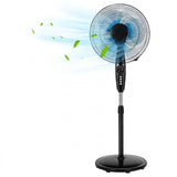 16 Inches Adjustable Height Fan with Quiet Oscillating Stand for Home and Office