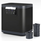 4 L Electric Composter with Lid and LED Display for Kitchen-Black