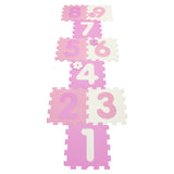 9 Pieces Interlocking Foam Puzzle Floor Mat with 3 Marker Discs-PI