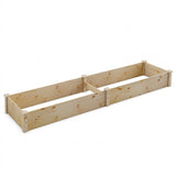 Wooden Vegetable Raised Garden Bed for Backyard Patio Balcony