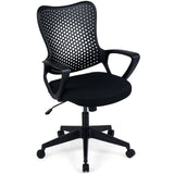 Ergonomic Office Chair Height Adjustable Computer Desk Chair with Breathable Butterfly Back-Black