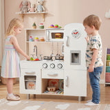Vintage Play Kitchen Pretend Kids Cooking Playset Toys with Water Dispense