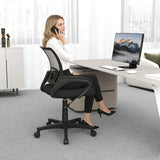 Mid-Back Mesh Office Chair Ergonomic Computer Chair with Lumbar Support-Black