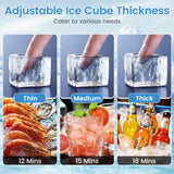 Stainless Steel Commercial Ice Maker 110 lbs/24H