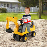Licensed Caterpillar Kids Ride-On Digger-Yellow