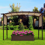 Outdoor Canopy Shade Cover with Copper Grommets  4 Straps