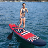 Inflatable Paddle Board with Removable Fin and Backpack-B