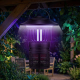 Outdoor Fly Trap with Light Rechargeable Electric Bug Catcher and Killer