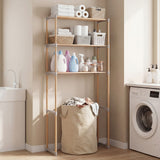 3-Tier Over The Toilet Storage Rack with Open Shelves-Gray