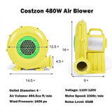 480 W 0.6 HP Air Blower Pump Fan for Inflatable Bounce House