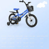 16 Inch Kids Bike with Removable Training Wheels-Navy