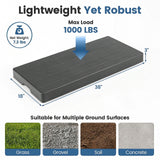 38in x 18in x 3in Mini Split Condenser Pad for Ductless Heat Pump HVAC Systems-Gray