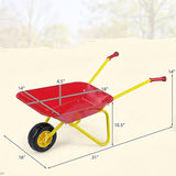 Kids Wheelbarrow with All-Terrain Wheels-Red