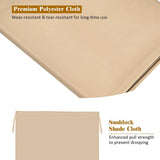 Outdoor Canopy Shade Cover with Copper Grommets  4 Straps
