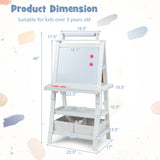3-in-1 Double-Sided Storage Art Easel