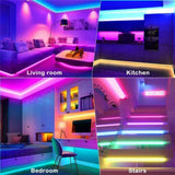 Led Light Strip,16.4ft 5050 LED Strip Lights with 44Keys Remote Bright and Multicolor RGB LED Lights