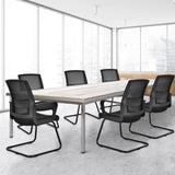 Set of 2 Conference Chairs with Lumbar Support