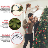 6-foot Lighted Artificial Fir Christmas Tree