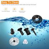 8 Cup Food Processor 500W Variable Speed Juicer and Blender with 3 Blades