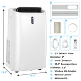 14000 BTU Portable Air Conditioner with APP and WiFi Control