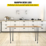 Hairpin Table Legs 20\in Black Set of 4 Desk Legs 880lbs Load Capacity (Each 220lbs) Hairpin Desk Legs 3 Rods for Bench Desk Dining End Table Chairs Carbon Steel DIY Heavy Duty Furniture Legs