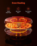 Pizza Oven, 12 in Electric Pizza Maker, 1200W Electric Pizzas Cooker with Non-Stick Coating, 180 Open for Dual Side Baking, Heats up to 410 ?F, Multi-Function Cooking, for Pizzas, Barbecue