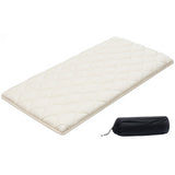 Japanese Tatami Mat, Twin Size Foldable Japanese Tatami Mattress, Futon Mattress with Storage Bag  Fastener, 9-Layer Floor Mat for Sleeping, Dormitory, Meditation, Yoga, 80 x 39 x 2.5 in, White