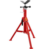 V Head Pipe Stand 1/8\in-12\in Capacity,Adjustable Height 28\in-52?,Pipe Jack Stands 2500 lb. Load Capacity,Portable Folding Pipe Stands, Carbon Steel Body More Durable