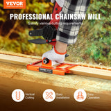 Chainsaw Mill, Vertical Lumber Cutting Guide with 2in-6in Cutting Width, Cast Iron Portable Timber Chainsaw Attachment, Lightweight Wood Timber Milling Attachment for Builders and Woodworkers