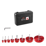 8Pcs PVC Pipe Reamer Kit, 8-Piece, Plastic Pipe Fitting Socket Saver Kit, Includes 1/2, 3/4in, 1in, 1-1/4, 1-1/2in, 2in, 3in, 4, for PVC, CPVC, ABS Fittings, for Exhaust, Drain, Water Pipes Cleaning