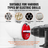 8Pcs PVC Pipe Reamer Kit, 8-Piece, Plastic Pipe Fitting Socket Saver Kit, Includes 1/2, 3/4in, 1in, 1-1/4, 1-1/2in, 2in, 3in, 4, for PVC, CPVC, ABS Fittings, for Exhaust, Drain, Water Pipes Cleaning
