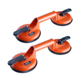 Glass Suction Cup, 4.7in 2 Pack 330 lbs Load Capacity, Vacuum Suction Cup with Aluminum Handle, Heavy Duty Industrial Suction Cup Lifter Tool for Glass, Granite, Tile, Metal, Wood Panel Lifting