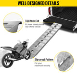 Aluminum Trailer Ramps 6000LBS Total Beavertail Hook End 1 Pair 2 Ramps