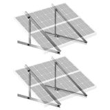 2 Sets Solar Panel Mounting Brackets 45-Inch, 0 to 90 Adjustable Tilt Mount Brackets Support 100-400W Solar Panels, Lightweight Aluminum Brackets with Folding Tilt Legs for RV Boat Off-Grid