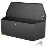 Trailer Tongue Box, Carbon Steel Tongue Box Tool Chest, Heavy Duty Trailer Box Storage with Lock and Keys, Utility Trailer Tongue Tool Box for Pickup Truck Bed, RV Trailer, 36inx12inx12in