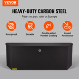 Trailer Tongue Box, Carbon Steel Tongue Box Tool Chest, Heavy Duty Trailer Box Storage with Lock and Keys, Utility Trailer Tongue Tool Box for Pickup Truck Bed, RV Trailer, 36inx12inx12in