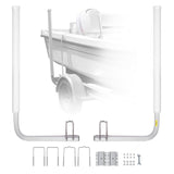 Boat Trailer Guide, 40¡å Adjustable Design Trailer Guide Poles, 2PCS High-Hardness Steel Trailer Guide-Ons, Trailer Guides with PVC Pipe Posts, for Ski Boat, Fishing Boat or Sailboat Trailer