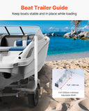 Boat Trailer Guide, 40¡å Adjustable Design Trailer Guide Poles, 2PCS High-Hardness Steel Trailer Guide-Ons, Trailer Guides with PVC Pipe Posts, for Ski Boat, Fishing Boat or Sailboat Trailer