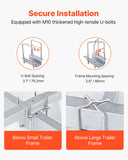 Boat Trailer Guide, 40¡å Adjustable Design Trailer Guide Poles, 2PCS High-Hardness Steel Trailer Guide-Ons, Trailer Guides with PVC Pipe Posts, for Ski Boat, Fishing Boat or Sailboat Trailer