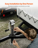 A-Frame Trailer Jack, 5000 lbs Dynamic Load Capacity, Trailer Jack Stand with Handle  Rectangular Footpad, 15-inch Vertical Travel, Suitable for RV, Horse, Utility Trailers, Yacht Trailers
