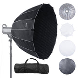 Parabolic Softbox, 33 in / 850 mm, Quick Release and Quick Fold, Lightweight and Portable, Universal Bowens Mount, 4 Lighting Effects, Fits for Professionoal Photography, Daily Filming